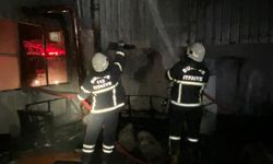 Oto boyama atölyesinde yangın