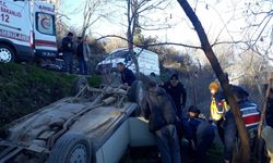 Otomobil takla attı: 1 yaralı