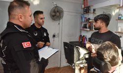 Zabıta'dan berber denetimi