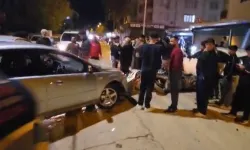 Kontrolden çıkan araç ortalığı savaş alanına çevirdi!