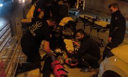 Otomobile çarpan motosiklet sürücüsü yaralandı