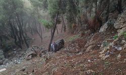 Antalya'da otomobiliyle uçuruma yuvarlandı