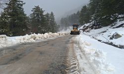 Alanya Taşatan yolunda mahsur kalan araçlar kurtarıldı