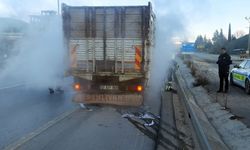 Erken müdahale kamyoneti yanmaktan kurtardı