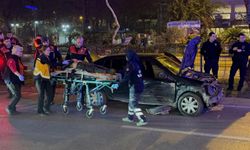 Polisin 'dur' ihtarına uymadı, kaçarken kaza yaptı