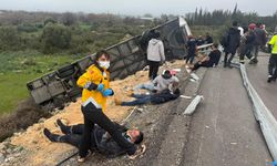 Antalya'da yolcu otobüsü devrildi; 8 ölü, 26 yaralı