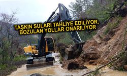 Büyükşehir ekipleri Alanya'da yağışın izlerini siliyor