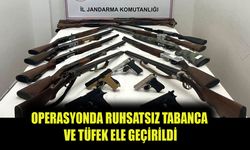 Antalya'da ruhsatsız silah operasyonu