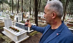 Sevgililer Günü'nde, çiçekle süsletilen mezara dijital ziyaret