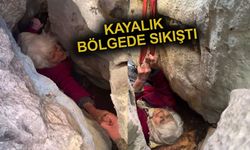 Hayvan otlatmaya çıkıp kayboldu, kayalıklardaki yarığa düşüp halde bulundu