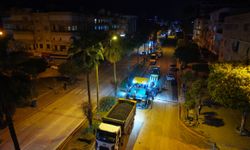 Alanya'nın o caddesinde sıcak asfalt çalışmaları tamamlandı