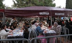 Gazipaşa'da ilk iftar sofrası kuruldu