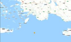 Akdeniz'de 4.5 büyüklüğünde deprem