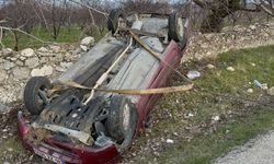 Otomobiliyle şarampole devrildi: 1 yaralı