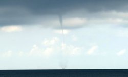 Alanya'da denizde hortum çıktı