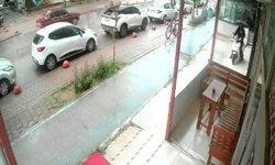 Antalya'da bisikletle gelip motosikleti çaldı