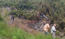 Alanya'da makilik yangını büyümeden söndürüldü