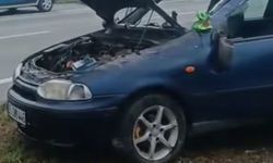 Yoldan çıkan otomobil takla attı: 5 yaralı