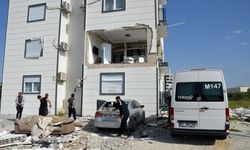 Evde gaz sıkışması nedeniyle patlama: 1 yaralı