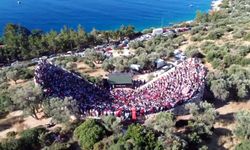 Antalya'da, antik tiyatroda milli maç heyecanı