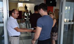 Görevlilerin 'Koş, çabuk kapı kapandı' uyarısıyla hızlanıp sınava yetişti