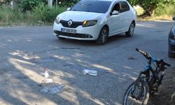 Otomobilin çarptığı bisikletli çocuk yaralandı