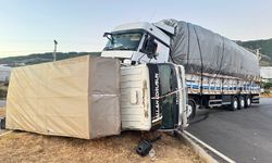 Gazipaşa'da TIR ile kamyonet çarpıştı: 1 yaralı