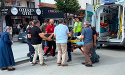 Kamyonetle çarpışan bisikletli yaralandı
