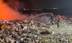 Burdur'da çöplükte yangın