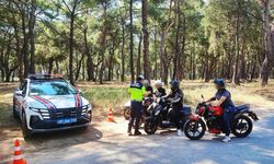 Antalya'da jandarma 1 haftada 5 bin 392 motosikletliyi denetlendi
