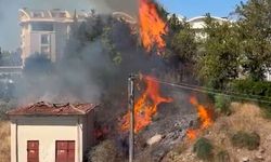 Manavgat'ta elektrik trafosu yangına neden oldu
