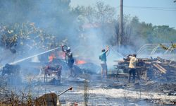 Antalya Serik'te otluk alandaki yangın büyümeden söndürüldü