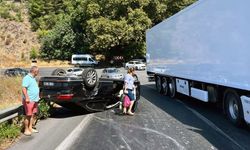 Gazipaşa'da otomobil takla attı: 3 yaralı