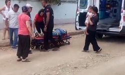 Otomobil bahçeye düştü: 2 yaralı