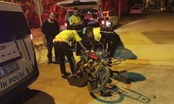 Kazaya karışan motosiklet inşaat bahçesinde bulundu