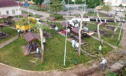 Antalya Kepez'de hortumun izleri siliniyor