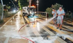 Alanya'da yollar temiz, kent daha ferah