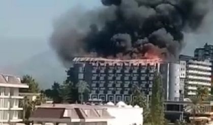 Alanya'da otel yangını 