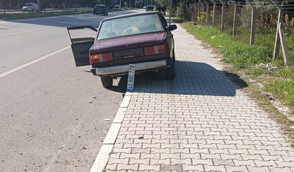 Kaza yapan araçta uyuşturucu madde bulundu