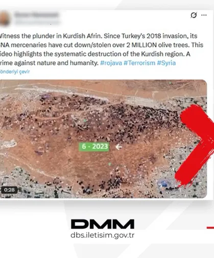 Afrin'de 2 milyon zeytin ağacı kesildi iddiasına İletişim'den yanıt