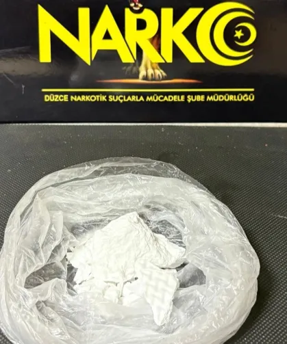 Düzce'de 55 gram kokain ele geçirildi