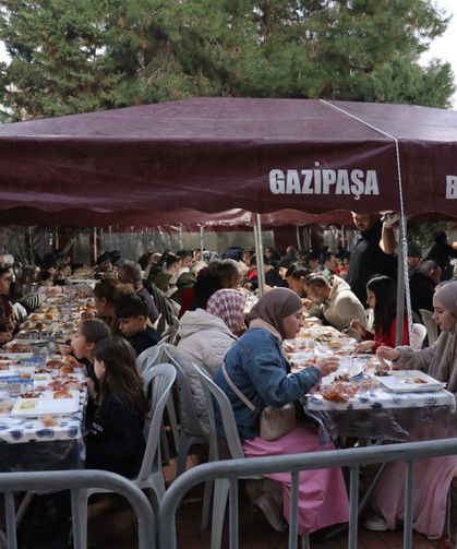 Gazipaşa'da ilk iftar sofrası kuruldu