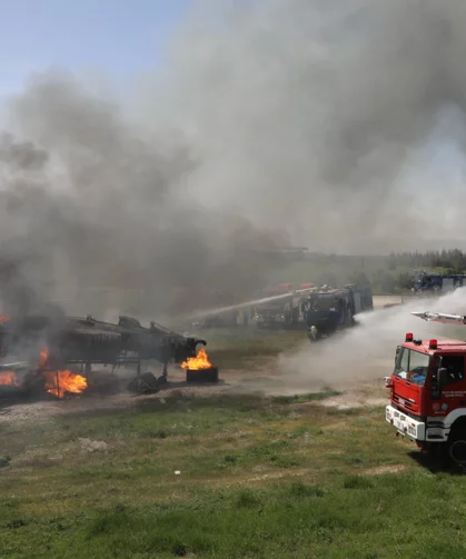 MSB'den Malatya'da 'uçak yangını' tatbikatı