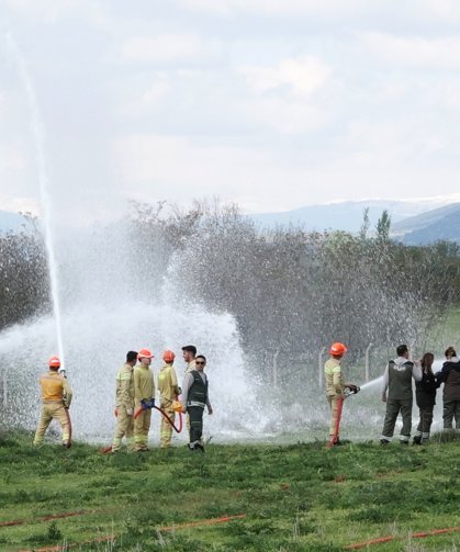 Burdur'da orman yangını tatbikatı