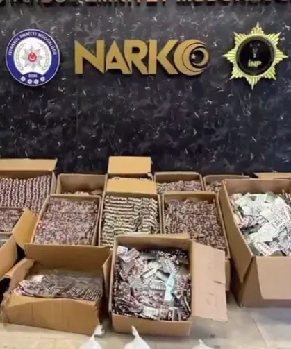 İstanbul'da 560 bin sentetik hap ele geçirildi