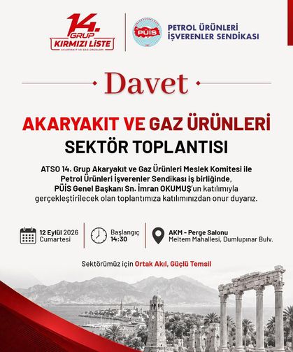Akaryakıt ve gaz ürünleri sektörü, Antalya'da bir araya geliyor