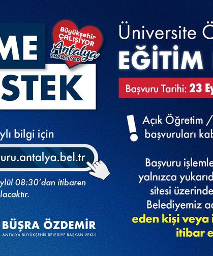 Büyükşehir eğitime desteği sürdürüyor
