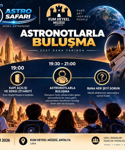 Uzay tarihine geçen astronotlar Antalya'da çocuklarla buluşacak