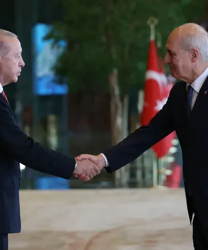 Devlet erkânı Külliye'de buluştu... Erdoğan, tebrikleri kabul etti