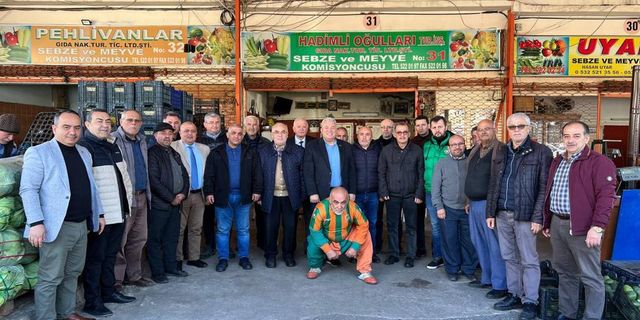 Alanya Belediye Başkan adayı Şahin eski dostlarıyla halde buluştu
